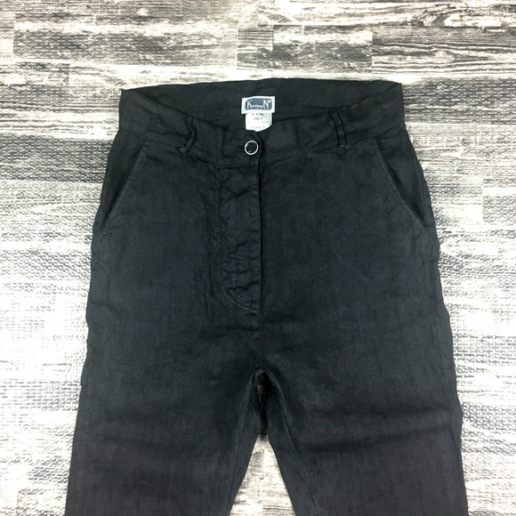 KristenseN Du Nord Linen Blend High Waist Pants 0 - Picture 3 of 6